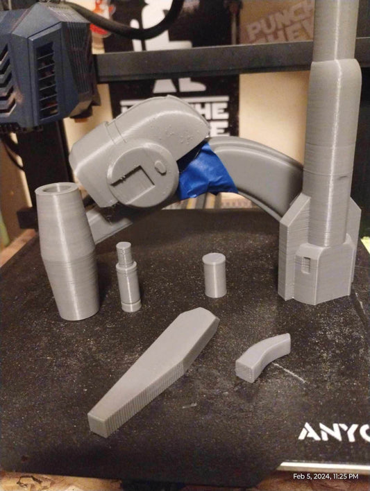 1/1 Scale Ketsu Onyo Wolf Blaster DIY Kit - Cosplay Accessory - 3D Printed Prop