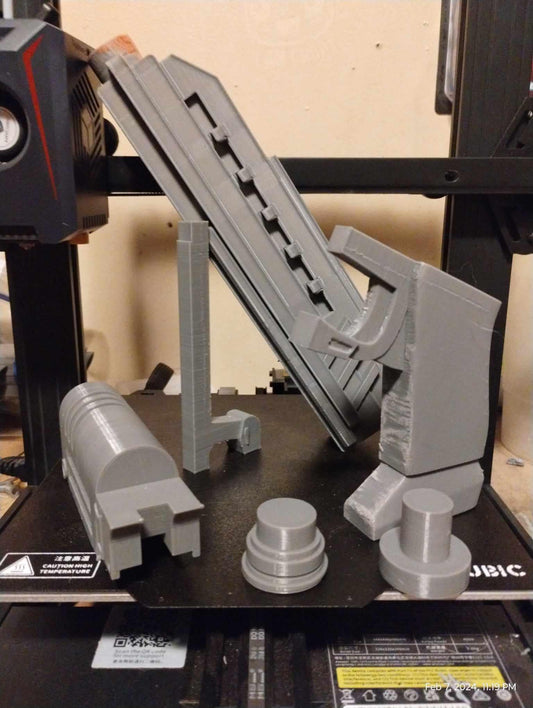 1/1 Scale Clone Blaster with Attachment DIY Kit - Cosplay Accessory - 3D Printed Prop