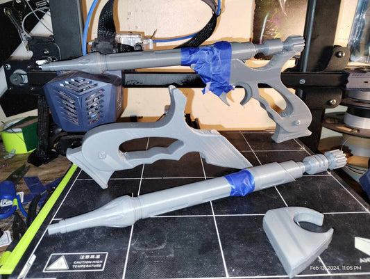 1/1 Scale Jango Fett's  Blaster Set DIY Kit - Cosplay Accessory - 3D Printed Prop