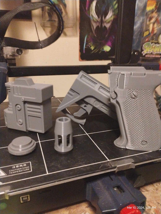 1/1 Scale Finn/Poe Blaster DIY Kit - Cosplay Accessory - 3D Printed Prop