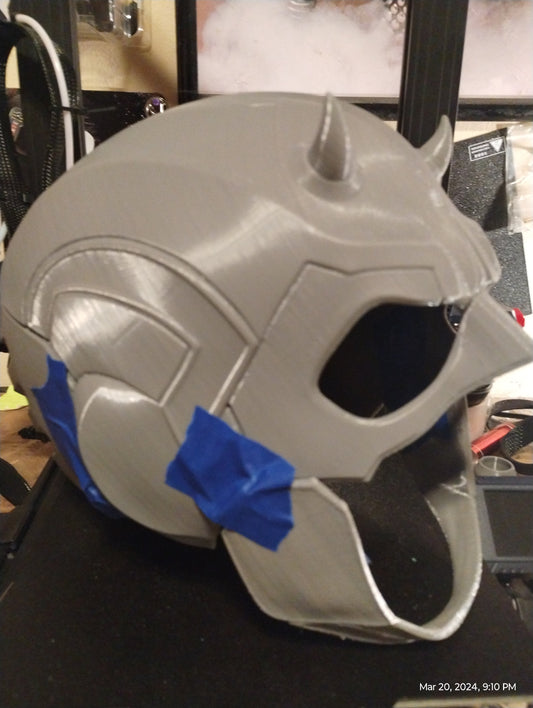 1/1 Scale Modern Daredevil Helmet DIY Kit - Cosplay Accessory - 3D Printed Prop